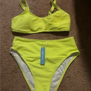 Popvil Neon Yellow Bikini Set